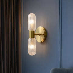 2-Light Cylinder Wall Sconce Up and Down
