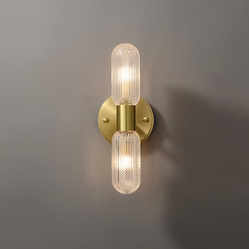 2-Light Cylinder Wall Sconce Up and Down