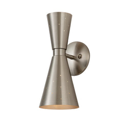 2-Light Starry Hourglass Wall Sconce