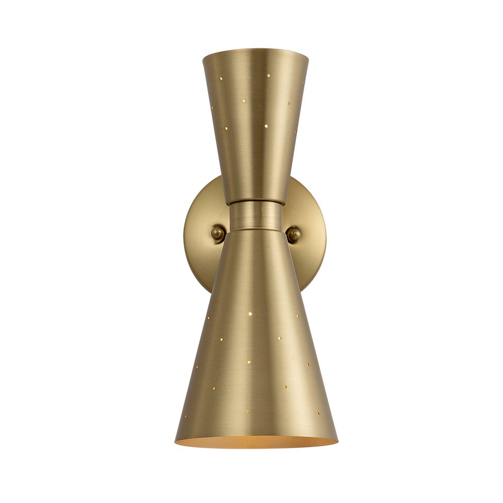 2-Light Starry Hourglass Wall Sconce