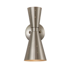 2-Light Starry Hourglass Wall Sconce