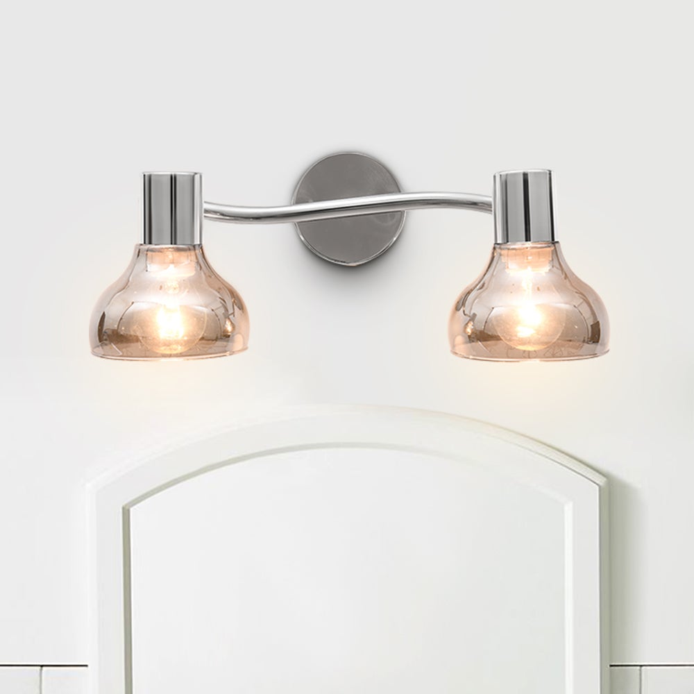 2/4 Light Modern Linear Track Lighting Curved Wall Sconces