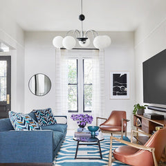3/5 Light Glass Bubble Sputnik Chandelier Light