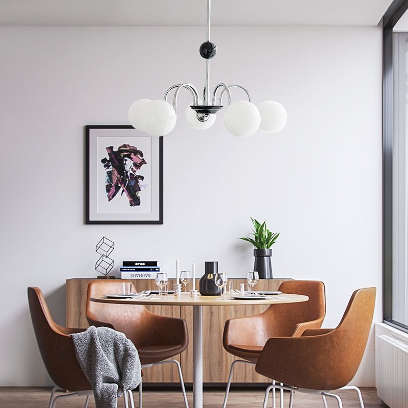 3/5 Light Glass Bubble Sputnik Chandelier Light
