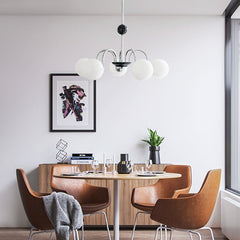 3/5 Light Glass Bubble Sputnik Chandelier Light
