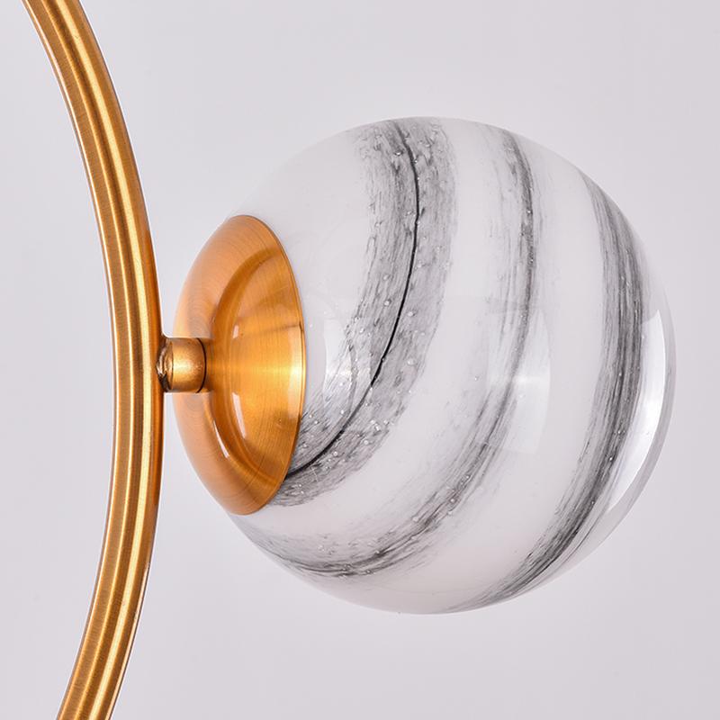 4 Light Glass Globe Bubble Pendant Light