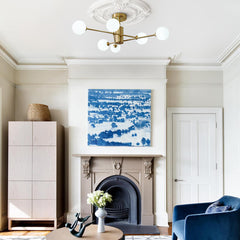 6-Light Glass Globe Ceiling Light