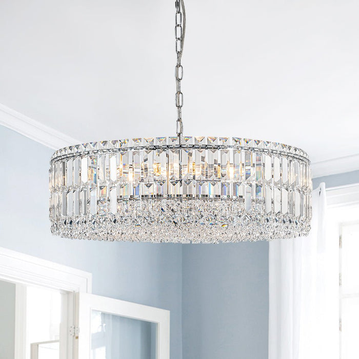 8/12-Light Glass Crystal Chandelier Island Chandelier