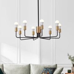 8 Light Rustic Candle Style Chandelier