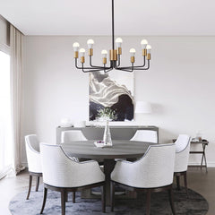 8 Light Rustic Candle Style Chandelier