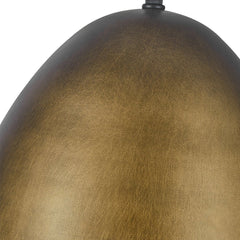 Antique Brass/Brown Egg Shaped Pendant Lighting