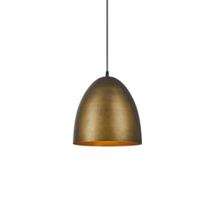 Antique Brass/Brown Egg Shaped Pendant Lighting