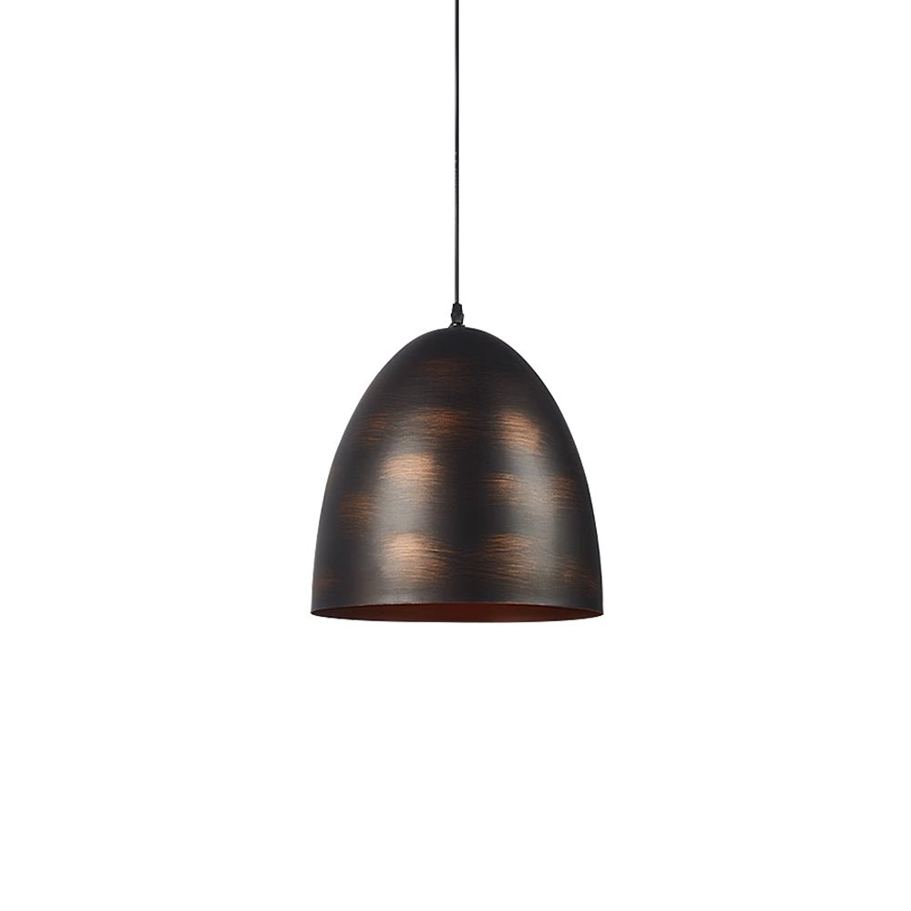 Antique Brass/Brown Egg Shaped Pendant Lighting