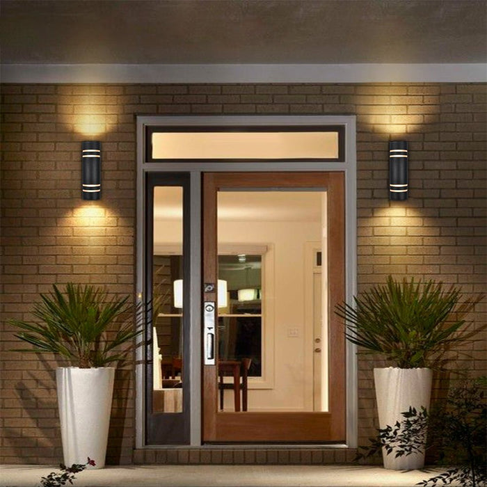 Armed Outdoor Wall Sconce with Dusk to Dawn