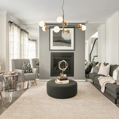 Brass Sputnik Modern Linear Chandelier