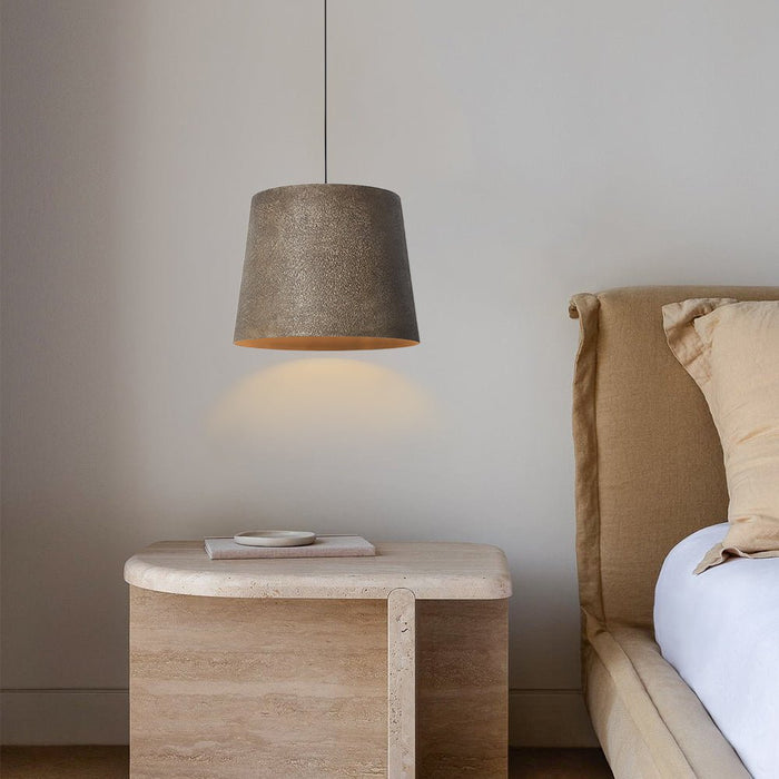 Brown Metal Pendant Light