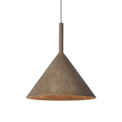 Brown Metal Pendant Light