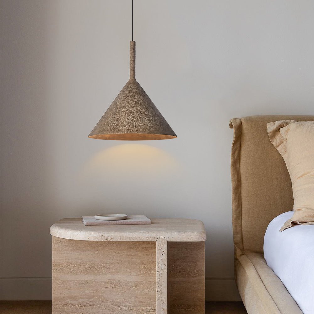Brown Metal Pendant Light