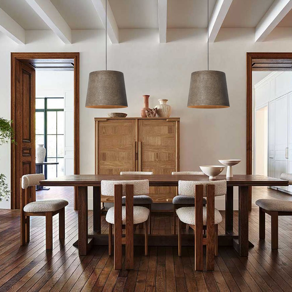 Brown Metal Pendant Light