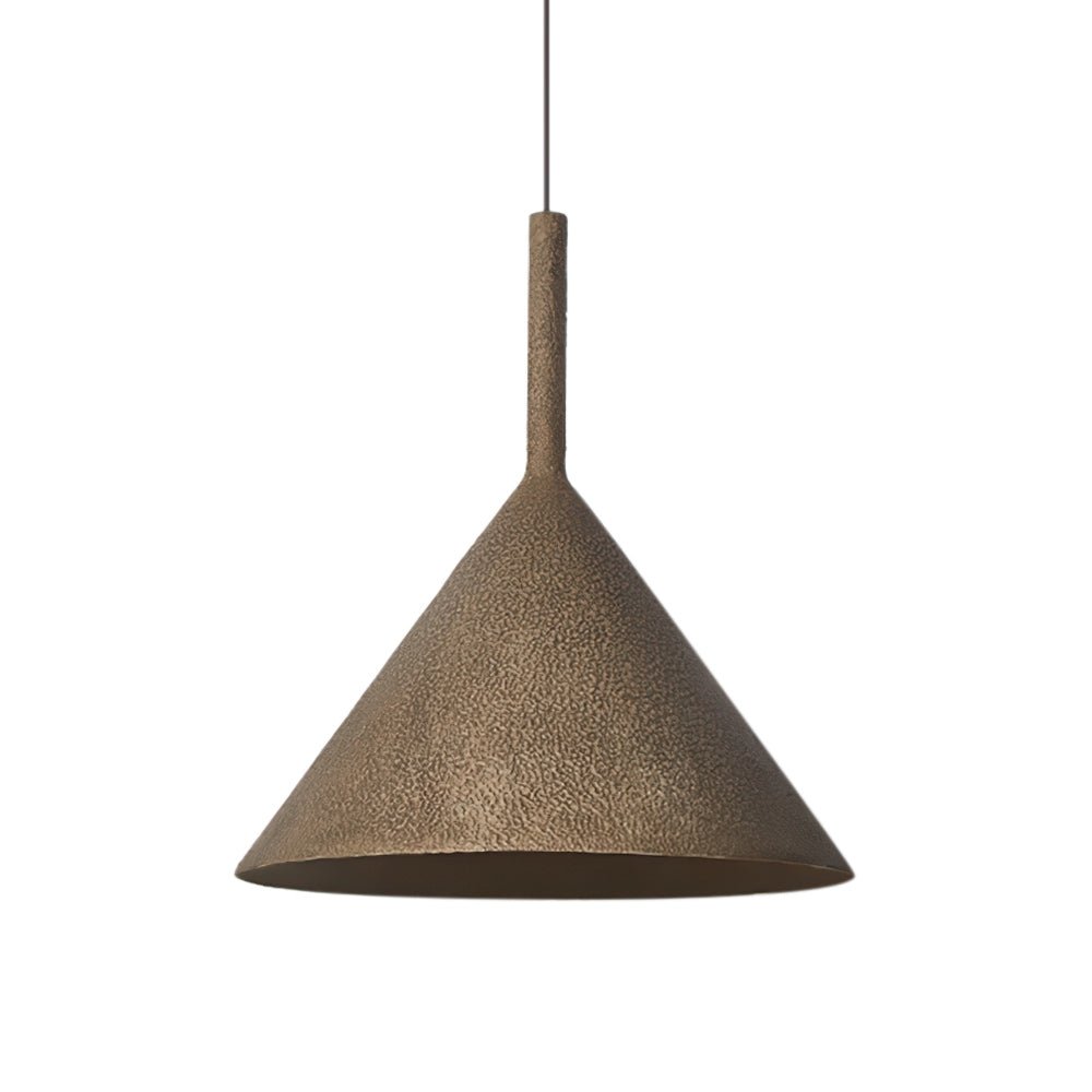 Brown Metal Pendant Light