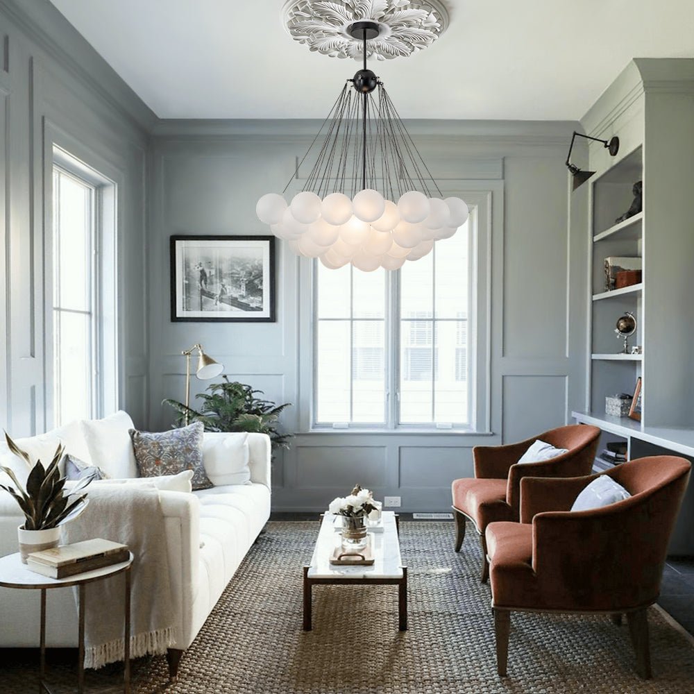 Bubble Cluster Glass Chandelier Light