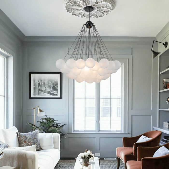 Bubble Cluster Glass Chandelier Light