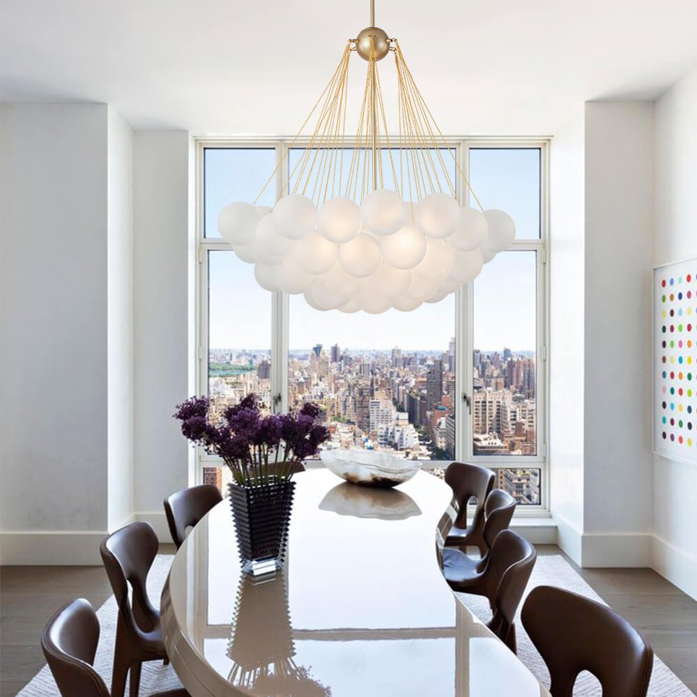 Bubble Cluster Glass Chandelier Light