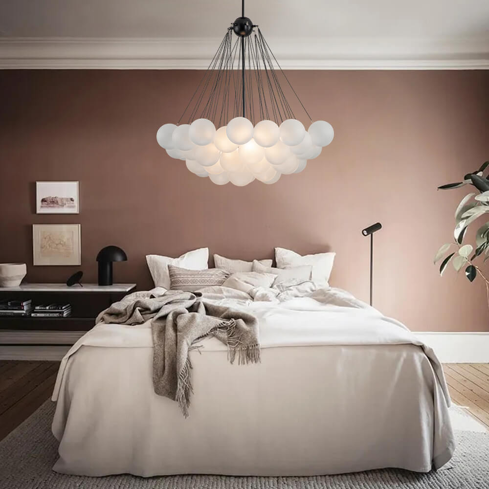 Bubble Cluster Glass Chandelier Light