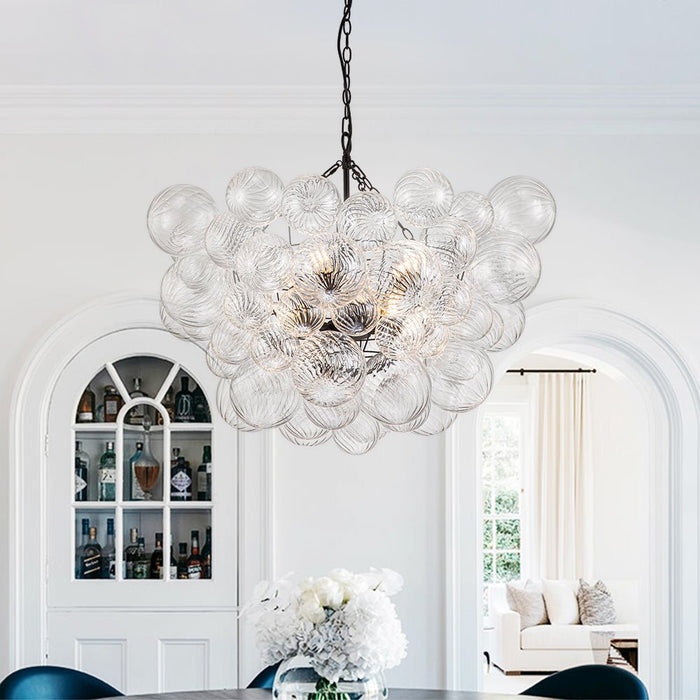 Bubble Glass Modern Cluster Chandelier