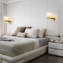One Light Clear Crystal Shade Wall Sconce