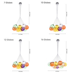 Cluster Glass Ball Pendant Lights with Multi-Color Globes