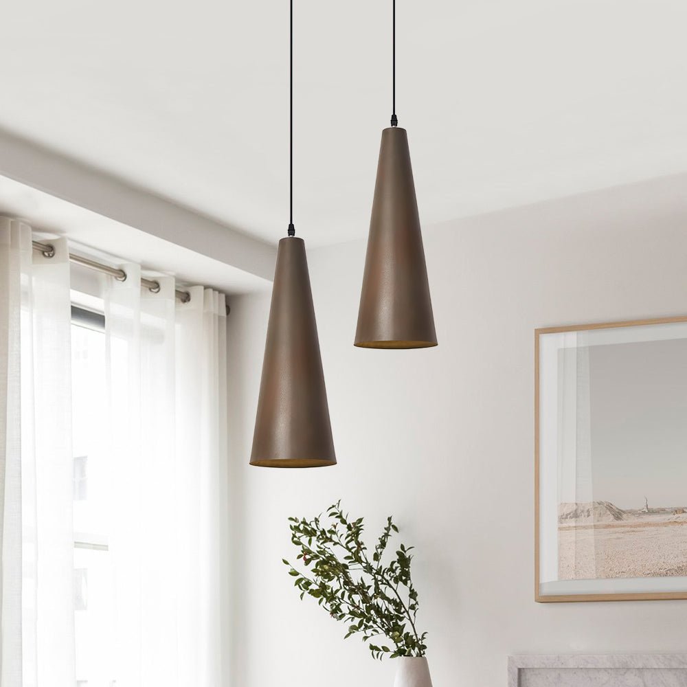 Conical Steel Pendant Lighting