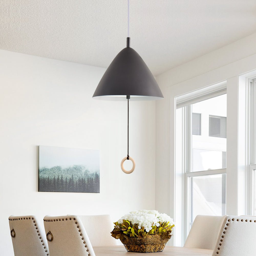 Craftsman Style Mini 1-Light Single Dome Pendant