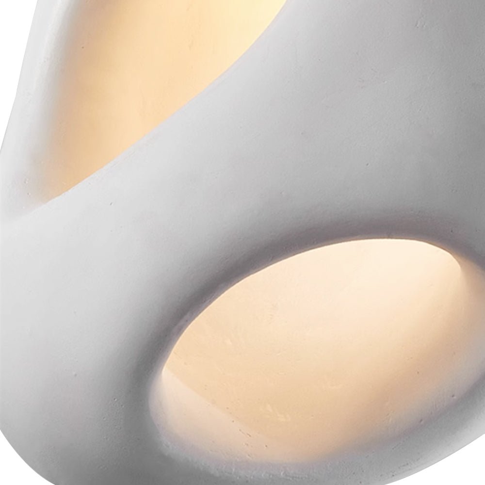 Creamy Eggshell Tone Pendant Light