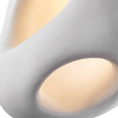 Creamy Eggshell Tone Pendant Light