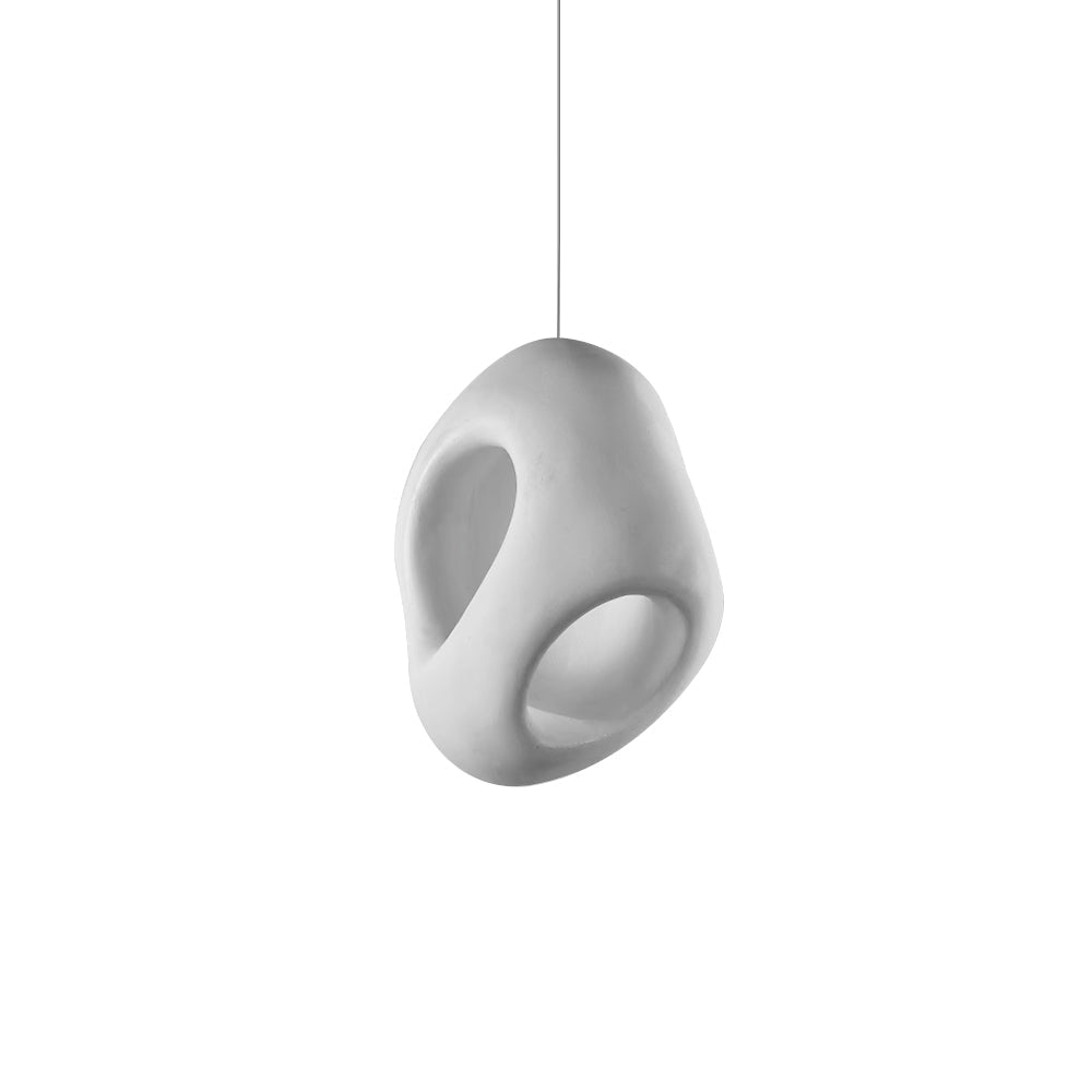 Creamy Eggshell Tone Pendant Light