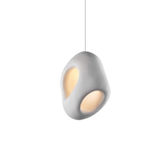 Creamy Eggshell Tone Pendant Light