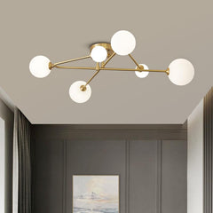 Cross Type Sputnik 6 Light Ceiling Light Chandelier