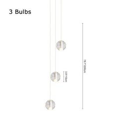 Crystal Globe Cluster Pendant Light