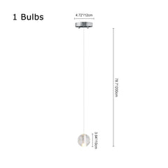 Crystal Globe Cluster Pendant Light