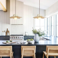Designer Fluted Shade Ceramic Pendant Lighting