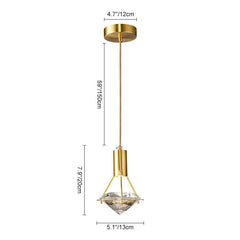 Diamond Crystal Pendant Light