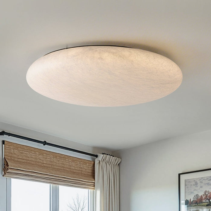 Dimmable Silk White LED Flush Mount Light