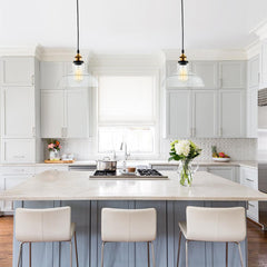 Industrial Dome Clear Glass Pendant Light