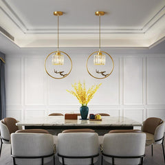 Dragonfly Circle Pendant Lighting