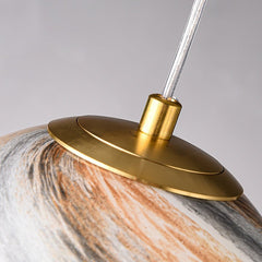 Earthy Color Glass Globe Ball Pendant Light