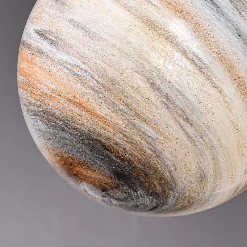 Earthy Color Glass Globe Ball Pendant Light