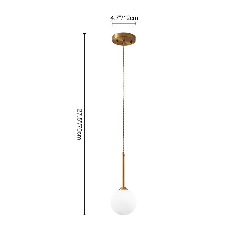 Geometric Opal Globe Pendant Lighting
