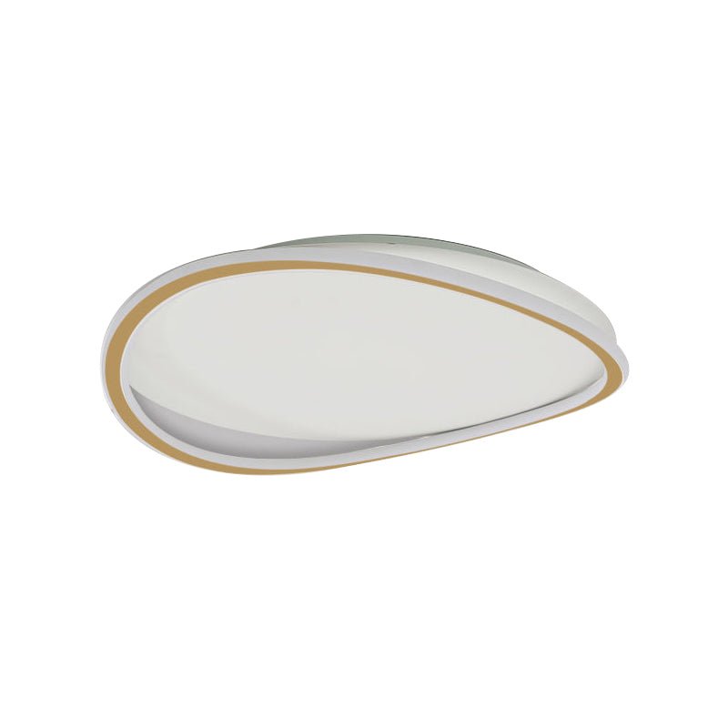 Geometric Round LED Flush Mount in Warm White
