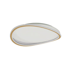Geometric Round LED Flush Mount in Warm White